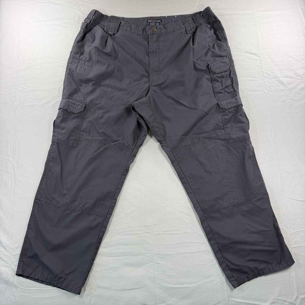 5.11 Tactical Series Men Gray Cargo Work Pants Ripstop Utility Size 44x30